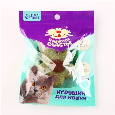 Игрушка для кошек «Цветок» из кошачьей мяты, 5,5 х 1,5 см