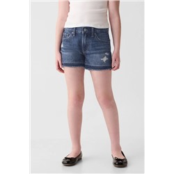 Gap Medium Wash Denim Low Rise Stride Shorts (6-13yrs)