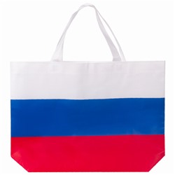 Сумка "Флаг России" триколор, 40х29 см, нетканое полотно, BRAUBERG, 605519, RU39