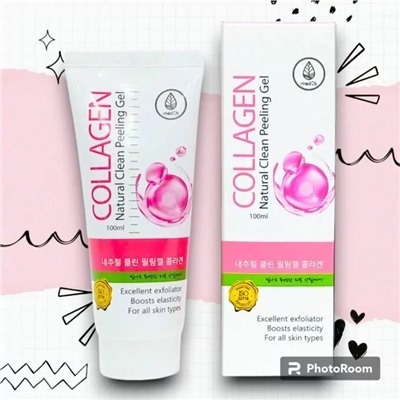 Med B. Гель-скатка с коллагеном, Natural Clean Peeling Gel Collagen100 мл