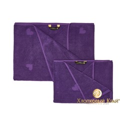 полотенце для лица 50х100 см Амор фиолет
