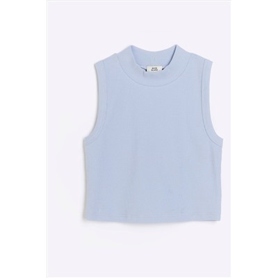 River Island Girls High Neck Rib Tank