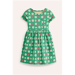 Boden Sunflower Short-sleeved Fun Jersey Dress