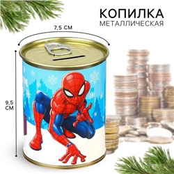 Новый год. Копилка "С Новым годом!", 9.5х9.5х7.5 см, Человек паук