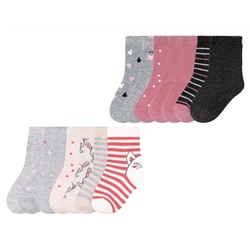 lupilu® Kleinkinder Mädchen Socken mit Bio-Baumwolle, 7 Paar