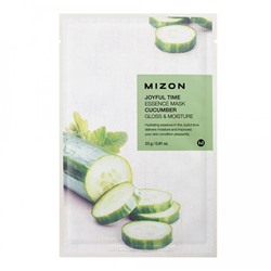 [MIZON] Тканевая маска для лица ЭКСТРАКТ ОГУРЦА Joyful Time Essence Mask Cucumber, 23 г
