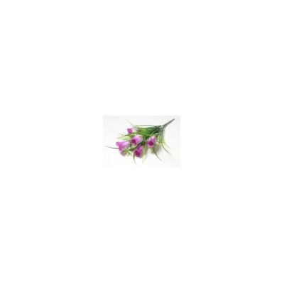 Искусственные цветы, Ветка в букете бутон роз 5 голов с мелкоцветом (1010237) микс