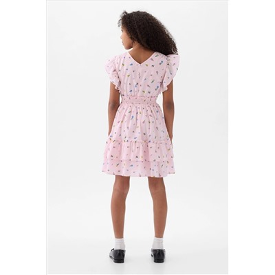 Gap Floral Flutter Sleeve Dress (4-13yrs)