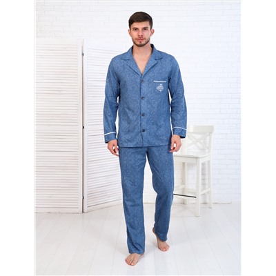 Пижама мужская 9-194б (джинс)