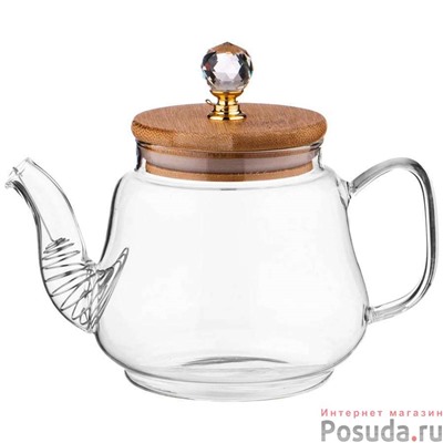 Набор чайников agness Kristall 630/1500 мл цвет:прозрачный арт. 889-149