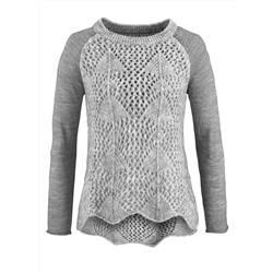 Пуловер, светло-серый