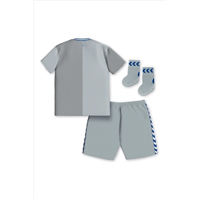 Fanatics Grey Everton Hummel Third Baby Kit 2023-24