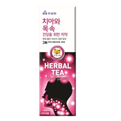 MUKUNGHWA Зубная паста «Herbal tea» с экстрактом травяного чая (хризантема) коробка 110 г / 40