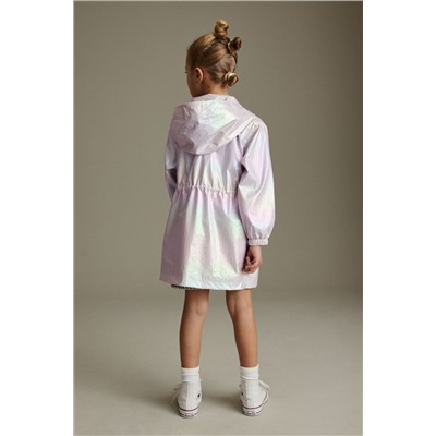 Metallic Shower Resistant Rainbow Foil Cagoule Jacket (3-16yrs)