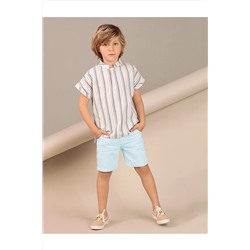 Полосатая тканая рубашка для мальчика OL-20Y1-026-V1