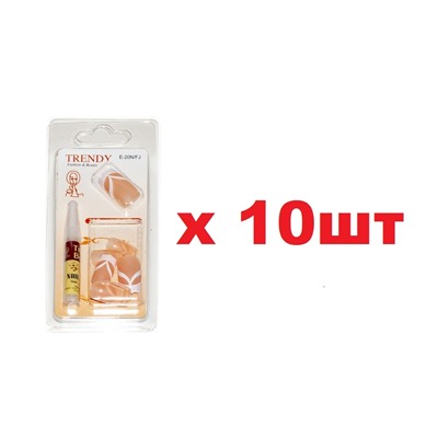 Trendy накладные ногти E-20NFJ 20шт+1г клея 10шт