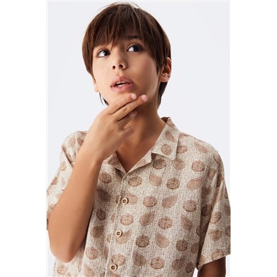 Спортивная льняная рубашка для мальчика mnvs44348