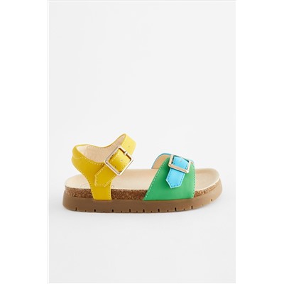 Little Bird by Jools Oliver Rainbow Colourblock Footbed Sandals