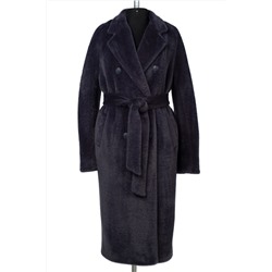 02-3183 Пальто женское утепленное (пояс) Ворса синий