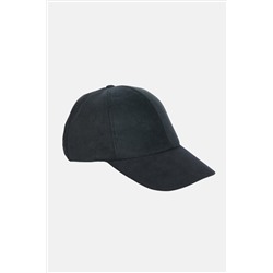 Черная спортивная шляпа с замшевой кепкой