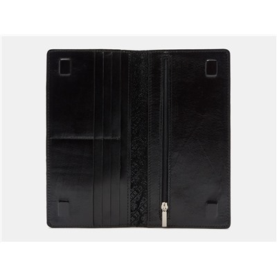 Кожаное портмоне с росписью из натуральной кожи «PR001 Black Джокер»