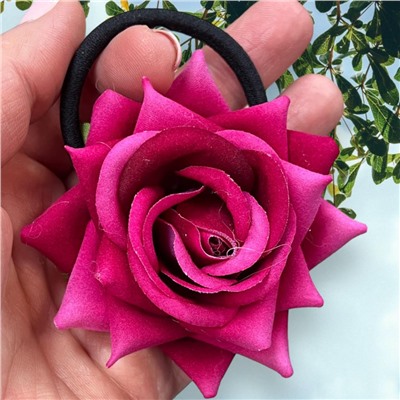 Резинка для волос "Роза" (5 штук)