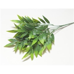 Искусственные цветы, Ветка зелени бамбук 5 веток (1010237) зеленый