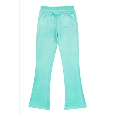 Juicy Couture Girls Blue Diamante Bootcut Joggers