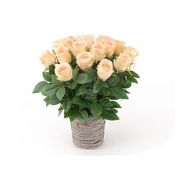 Искусственные цветы, Корзина с цветами "Пласида", выполненная специально для проведения обряда похорон 19 бутонов (1010237)