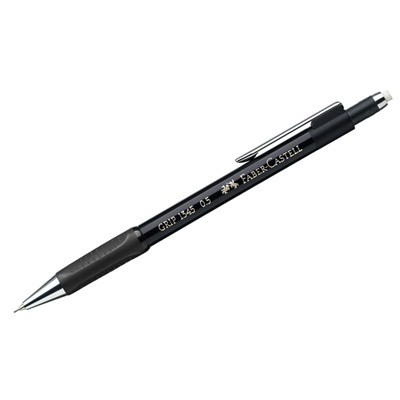 Карандаш механический Faber-Castell "Grip 1345" 0,5мм, B, грип, с ласт., автоподача грифеля, черный