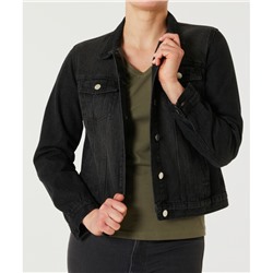 Schwarze Jeansjacke
     
      Janina, Seitentaschen