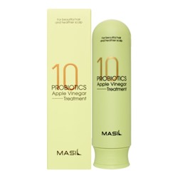 MASIL 10 PROBIOTICS APPLE VINEGAR TREATMENT Маска для волос против перхоти с яблочным уксусом и пробиотиками 300мл