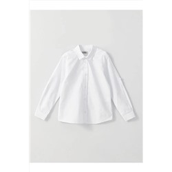 Детская базовая рубашка из габардина с длинными рукавами для мальчика S31233Z4 - R9K
