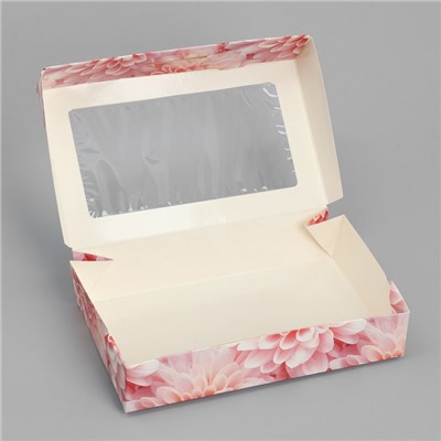 Кондитерская упаковка, коробка с ламинацией «Beauty», 20 х 12 х 4 см