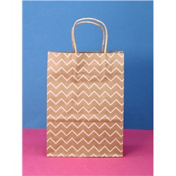 Пакет подарочный крафт (S) «Pattern», mix (15*21*10)
