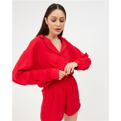 Пижама (шорты, жакет) KAFTAN, красный, размер 40-42