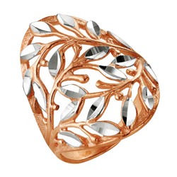 Кольцо бижутерия с алмазной гранью