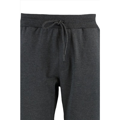 Антрацитовые мужские базовые спортивные штаны с резиновыми штанинами стандартного кроя TMNSS20EA0053