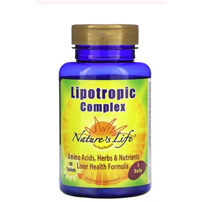 Nature's Life, Lipotropic Complex, 90 таблеток