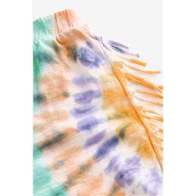 Multi Tie Dye Tassle Shorts (3-16yrs)