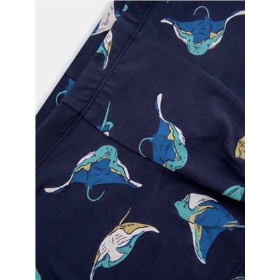 Комплект для мальчиков (майка, шорты) в сине-бирюзовых цветах