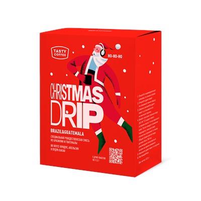 Кофе Дрип-пакеты Cristmas Drip 2025 ( в упаковке 5 шт)