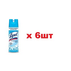 Lysol Освежитель воздуха дезинфицирующий Свежесть хлопка 400мл 6шт