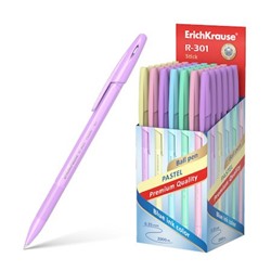 Ручка шариковая R-301 Pastel Stick синяя 0.7мм 55387 ErichKrause