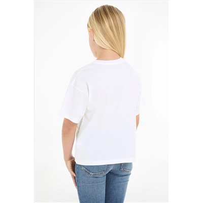 Calvin Klein Monogram Boxy White T-Shirt