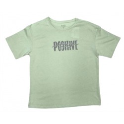 37044 зеленый(позитив) футболка женская
