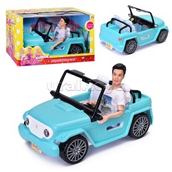 Машина с куклой "Поездка на пляж" в коробке