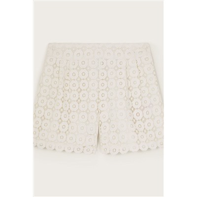 Monsoon Natural Lace Shorts