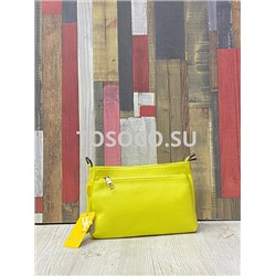 6052 yellow сумка Wifeore натуральная кожа 17x8x24