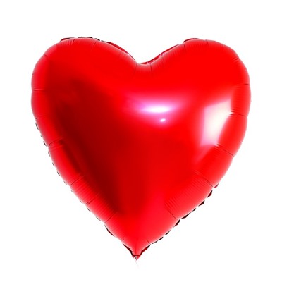 Шар фольгированный 32" «Сердце», цвет красный